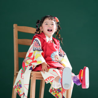 3歳　七五三　女の子　フォトスタジオ　なかもずフォトスタジオ　堺市七五三　七五三撮影