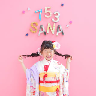 七五三　7歳　女の子　堺市　堺市フォトスタジオ　なかもず　着物　