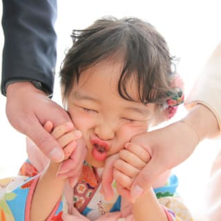 七五三　女の子　ファミリー　家族写真　キッズ写真 　ハピスタ