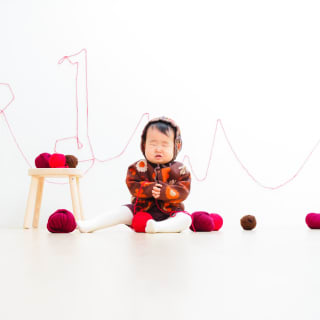 お誕生日　バースデー　1才　キッズ写真 　HAPISTA