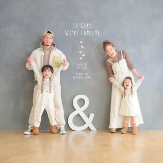 ファミリー　家族写真　兄妹フォト　フォトスタジオ　ハピスタ