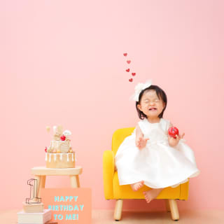 1歳誕生日　バースデー　バースデーフォト　キッズフォトスタジオ　バースデーフォト　子どもスタジオ