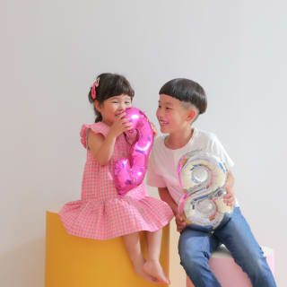 きょうだい　バースデー　キッズ写真 　ハピスタ