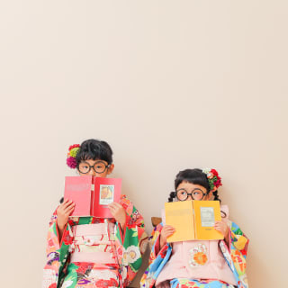 七五三　姉妹　7歳　3歳