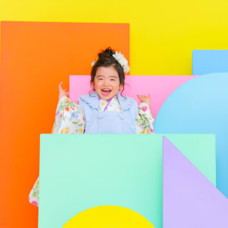 3歳女の子の七五三　フォトスタジオ　ハピスタ