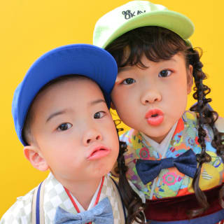 3歳男の子 7歳女の子　兄弟　753 七五三