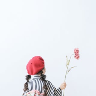 七五三　記念写真　女の子　お花　キッズフォトハウス　HAPISTA