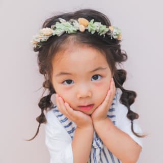 女の子　記念写真　キッズフォトスタジオ　ハピスタ