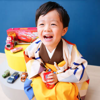 ３歳 七五三 家族写真 可愛い