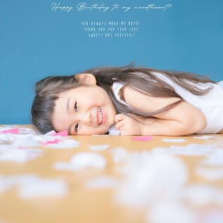 バースデー　お誕生日　女の子　カラフル　記念日撮影　キッズ写真　HAPISTA