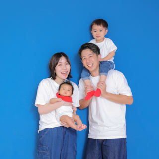 家族写真　一歳バースデー