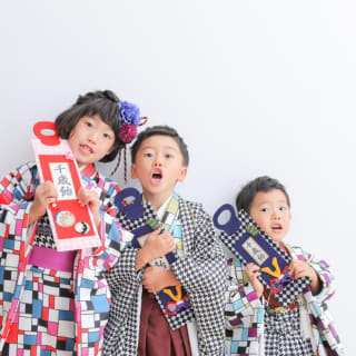 七五三　記念写真　男の子　女の子　キッズフォトハウス　HAPISTA