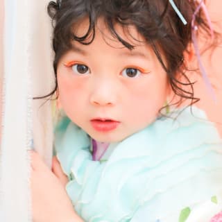 七五三　3歳　女の子　着物