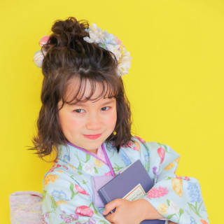 七五三　記念写真　女の子　キッズフォトハウス　HAPISTA