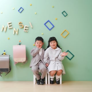 入学　双子　女の子　ランドセル　男の子