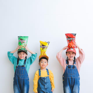 きょうだい撮影　写真　カラフル　フォトスタジオ　ハピスタ