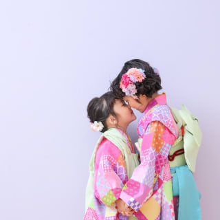 3歳女の子 7歳女の子　姉妹　753 七五三