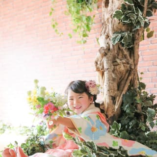 七五三　記念写真　女の子　キッズフォトハウス　HAPISTA