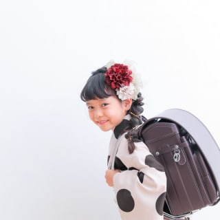 七五三　記念写真　女の子　ランドセル　キッズフォトハウス　HAPISTA