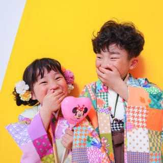 七五三　七五三撮影　753 753撮影　5歳男の子　3歳女の子　男の子着物　女の子着物　キッズフォトスタジオ　フォトスタジオ　大阪フォトスタジオ　堺市フォトスタジオ　兄弟　兄弟撮影　
