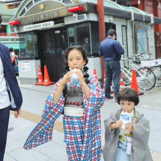 七五三　記念写真　男の子　女の子　姉弟フォト　ロケ　キッズフォトハウス　HAPISTA