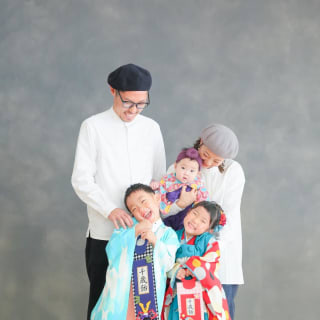 七五三　兄弟撮影　ファミリー　家族写真　キッズ写真　ハピスタ