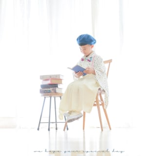 七五三　記念写真　本　キッズフォトハウス　HAPISTA