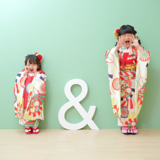 七五三　3歳　女の子　7歳　女の子