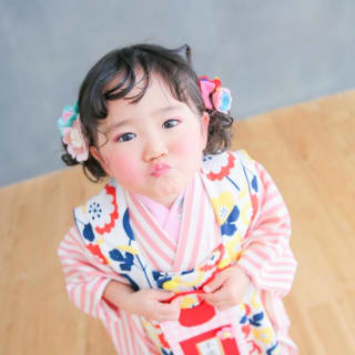 七五三　記念写真　3才女の子　キッズフォトハウス　HAPISTA
