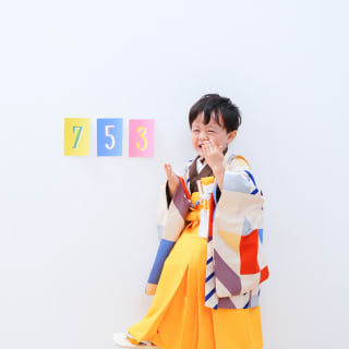 ３歳 七五三 家族写真 可愛い