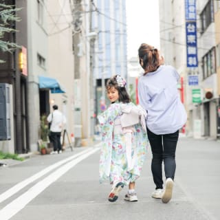 七五三　記念写真　女の子　ロケ　キッズフォトハウス　HAPISTA