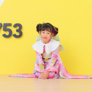 七五三　七五三撮影　753　753撮影　7歳女の子　キッズフォトスタジオ　大阪フォトスタジオ