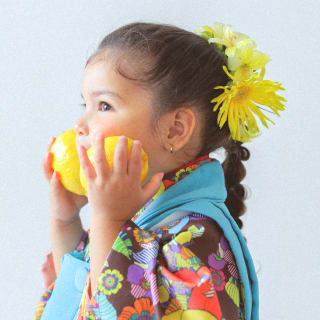 七五三前撮り　３兄弟　世田谷区　オリジナル着物　キッズヘアメイク