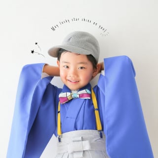 七五三　記念写真　男の子　キッズフォトハウス　HAPISTA