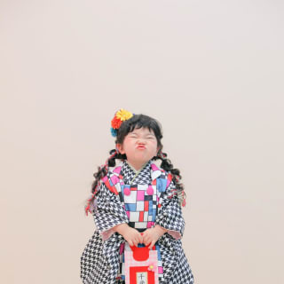 七五三　記念写真　3才女の子　キッズフォトハウス　HAPISTA