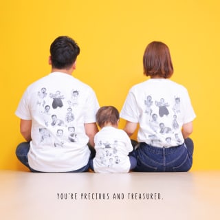 家族写真　おそろコーデ　バースデー