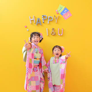 3歳女の子 7歳女の子　姉妹　753 七五三