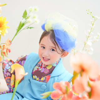 七五三　3歳　女の子　着物