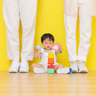 1歳男の子　1歳誕生日　ファミリーフォト　家族写真