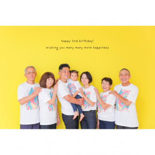 バースデー　お誕生日　ファミリー　家族写真　カラフル　記念日撮影　キッズ写真　HAPISTA