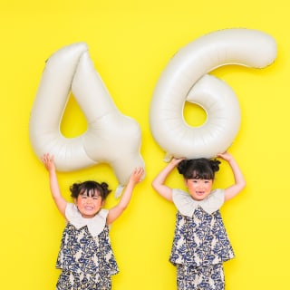 バースデー　お誕生日　女の子　姉妹　ペアルック　キッズ写真　HAPISTA