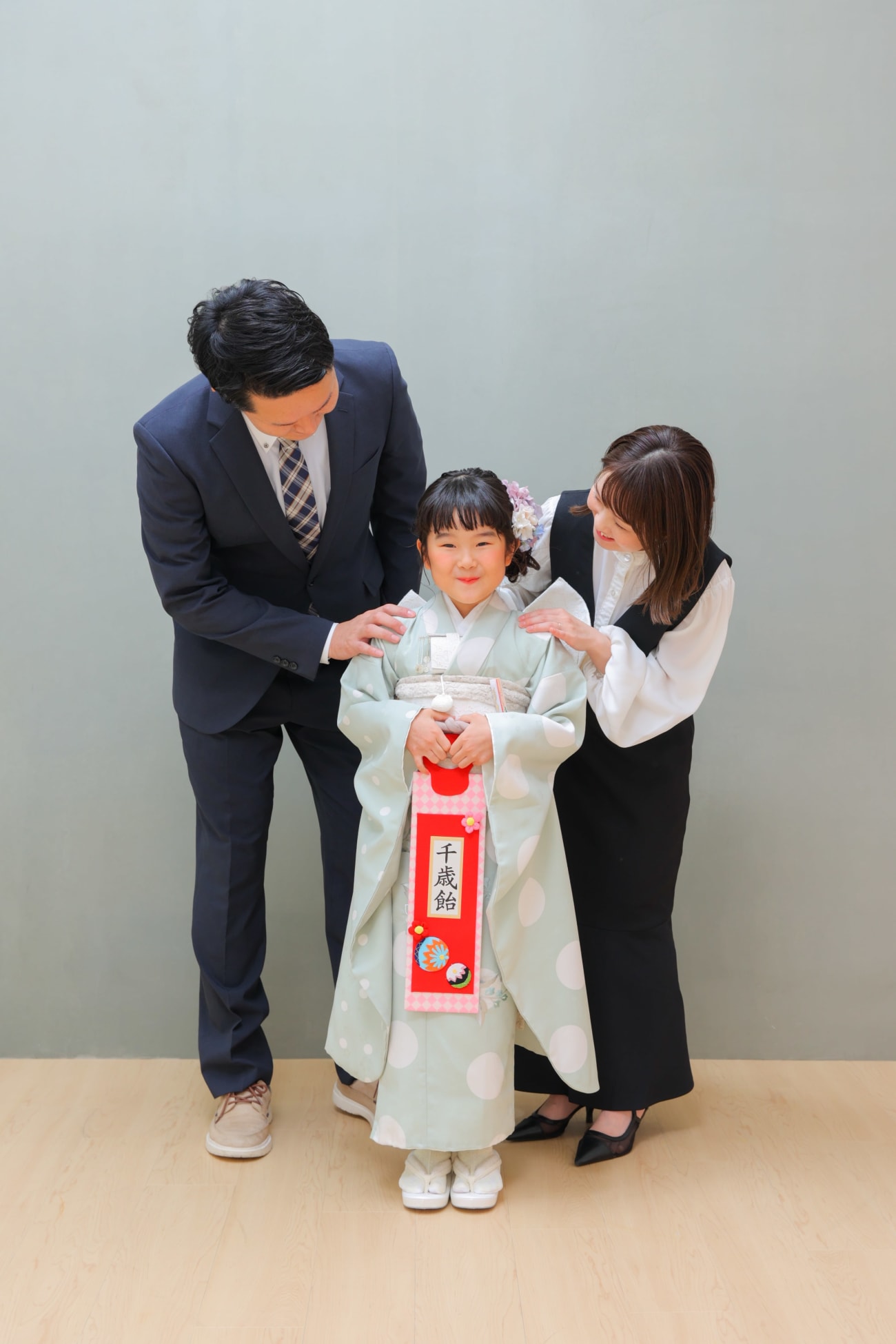 家族写真★パパの顔は見ません！(笑)