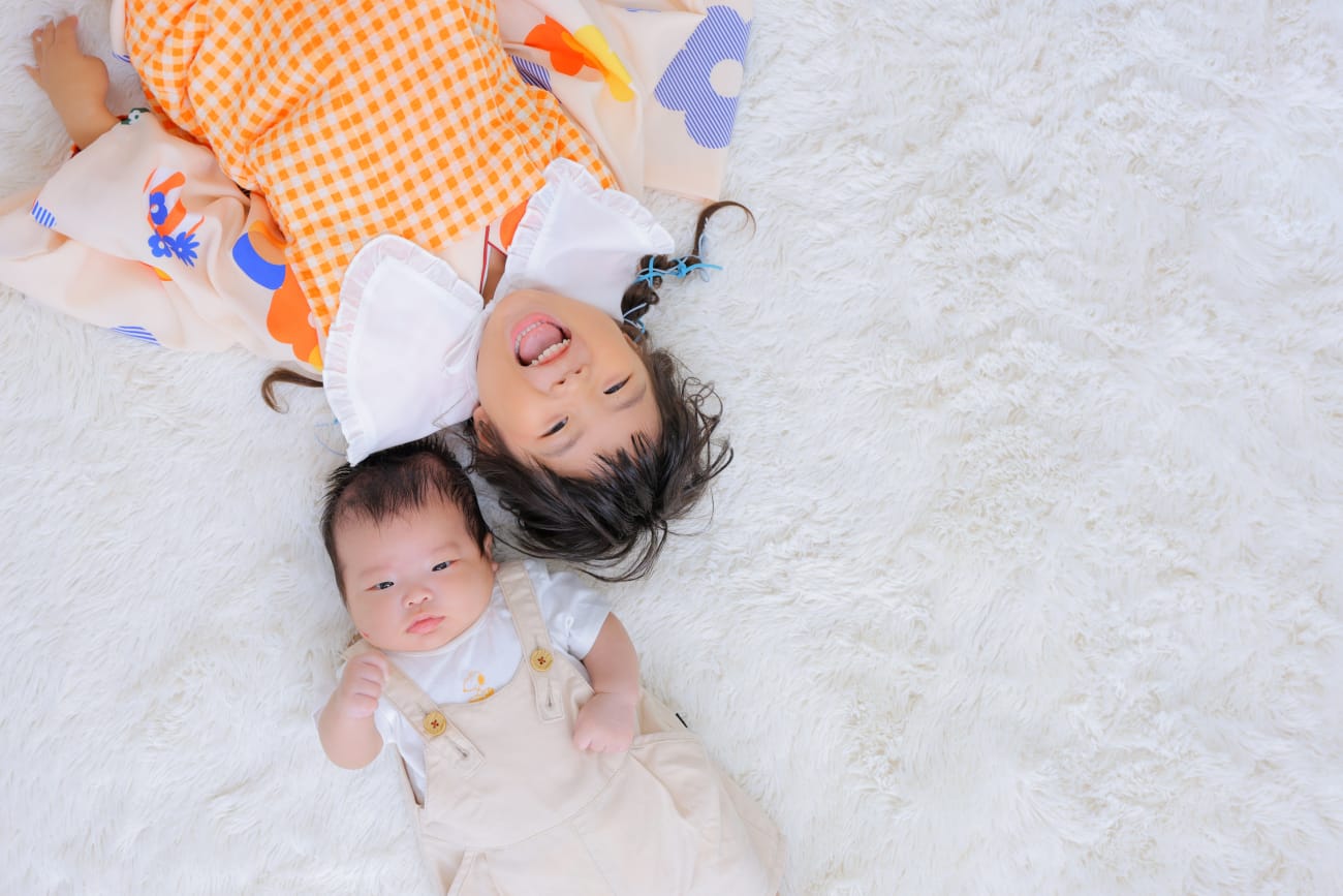 姉弟ショットも🩷