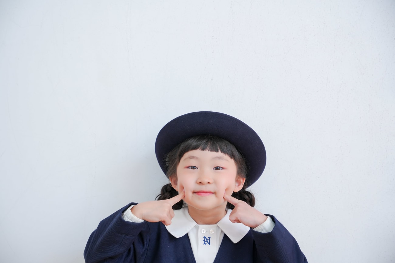 着慣れた幼稚園の制服から🌸