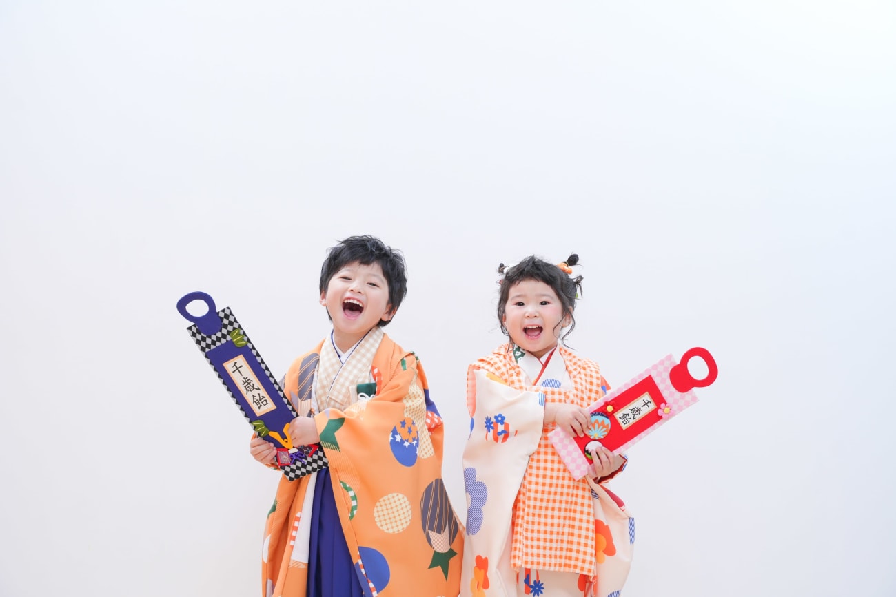 まずは７５３撮影♪ オリジナルお着物でバッチリ👍♡