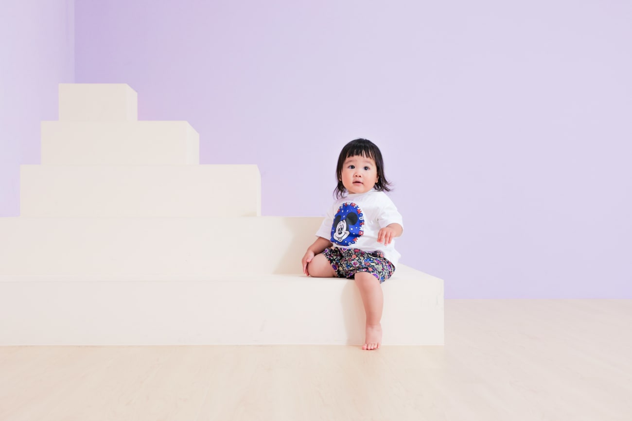 大きな階段にチャレンジ！？