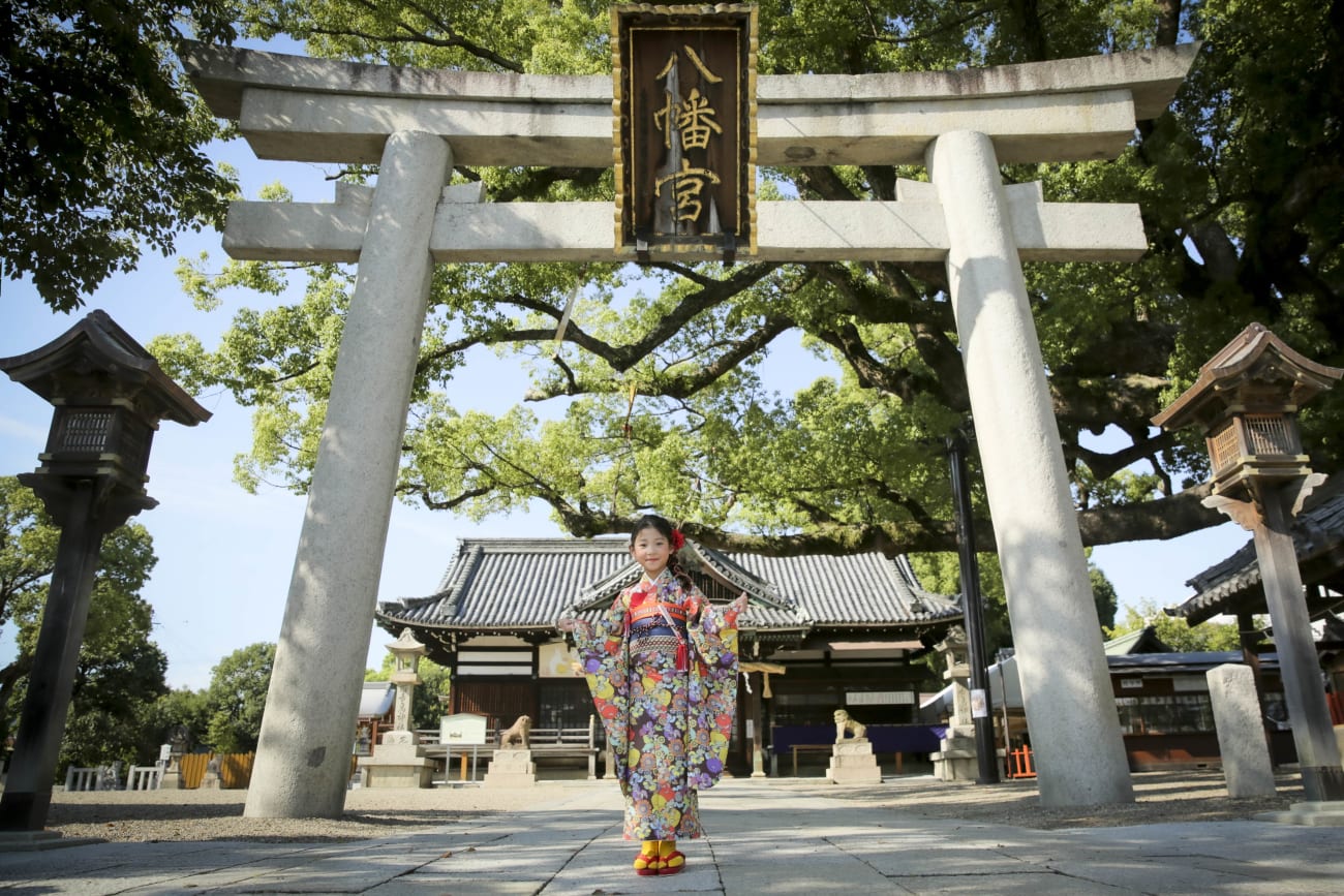 おまいりもできるとても緑がいっぱいの『百舌鳥八幡宮（もずはちまんぐう）』