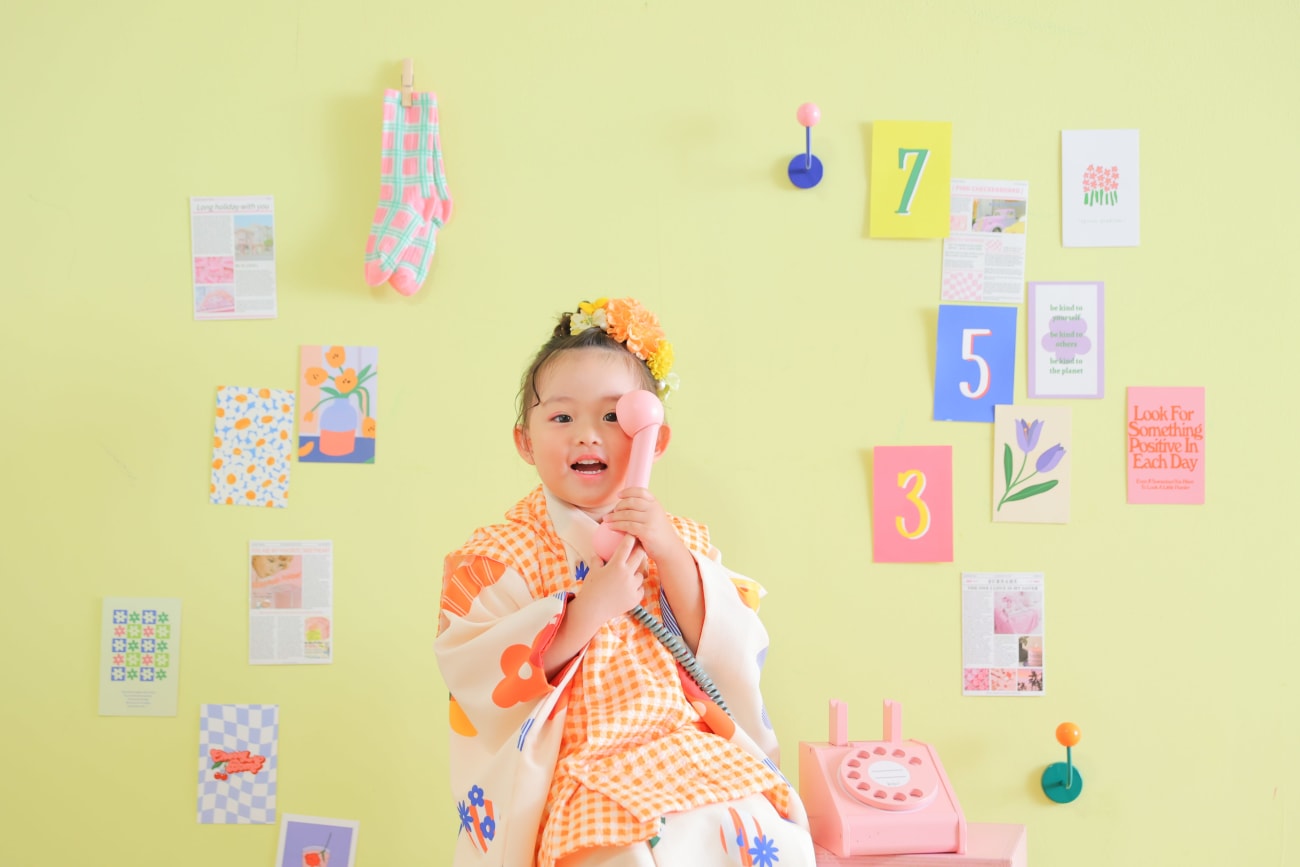 大好きなピンク色の電話で📞💗