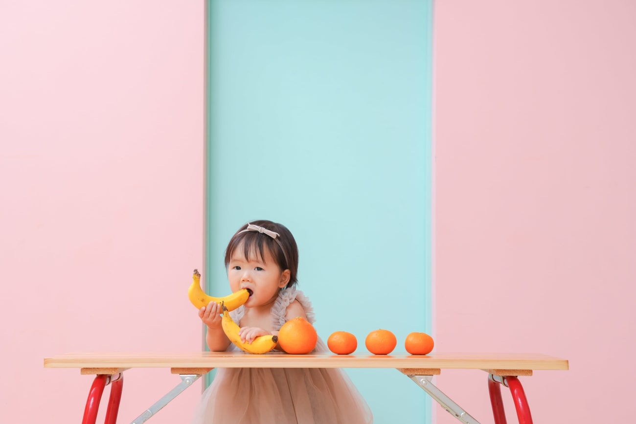 大好物のフルーツでご褒美タイム 🍓🍌🍊