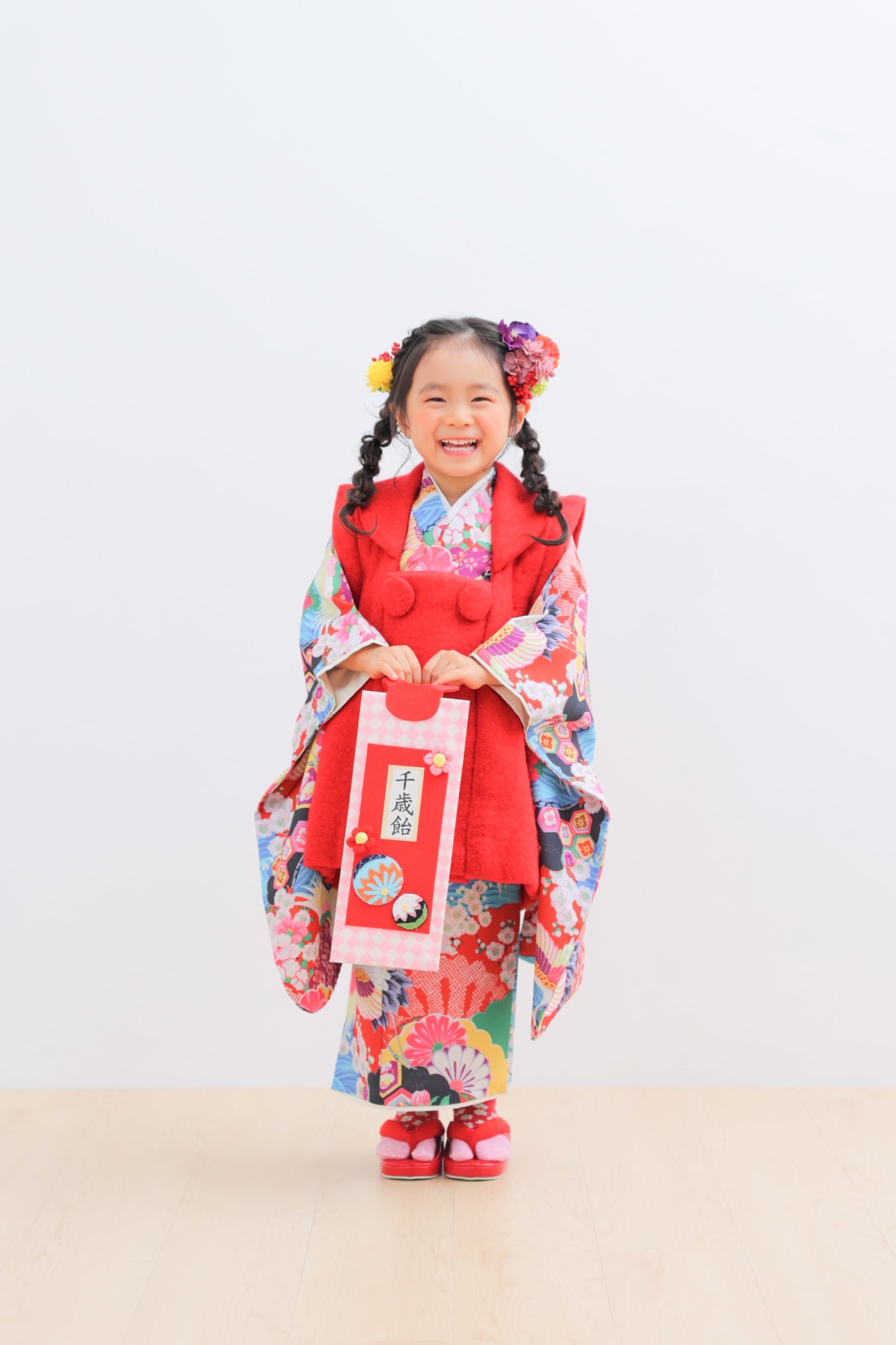 定番の千歳飴ショットから、、📸🍎！！